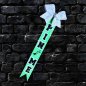 Preview: Pin Me "Glitter" - Design "MCC" Schleife weiß